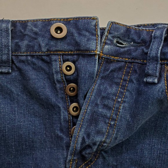 Free People Jean Shorts Logan Denim Distressed Boho Festival NWT Size 26 - Picture 6 of 7